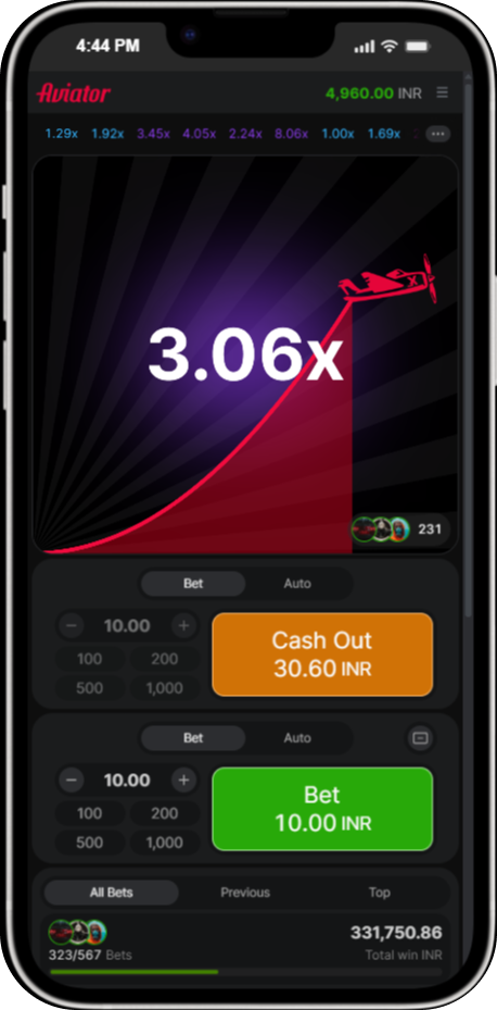 Aviator Game Screenshot - Cash Out