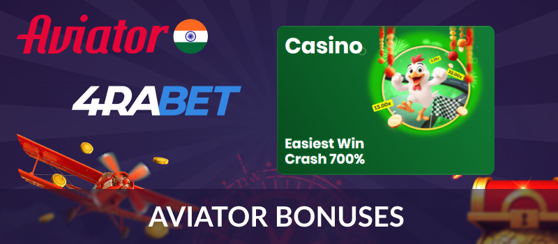 Bonuses at 4rabet IN for Aviator