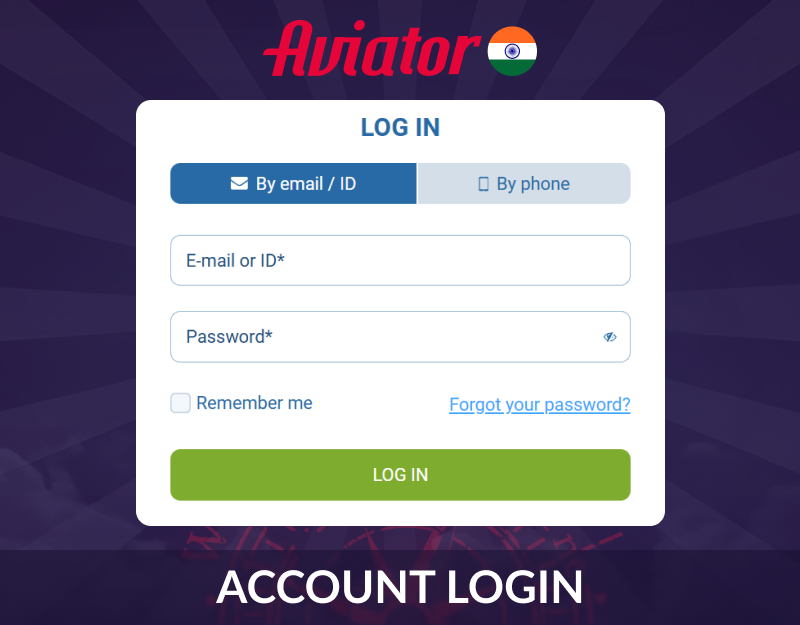 How to Login to Your Aviator India Profile