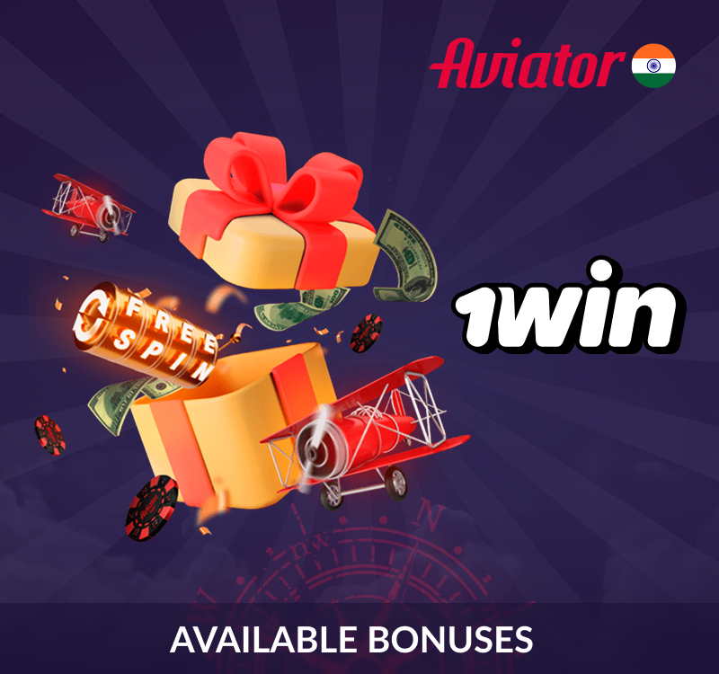 Available Bonuses for the Aviator Game at 1Win India